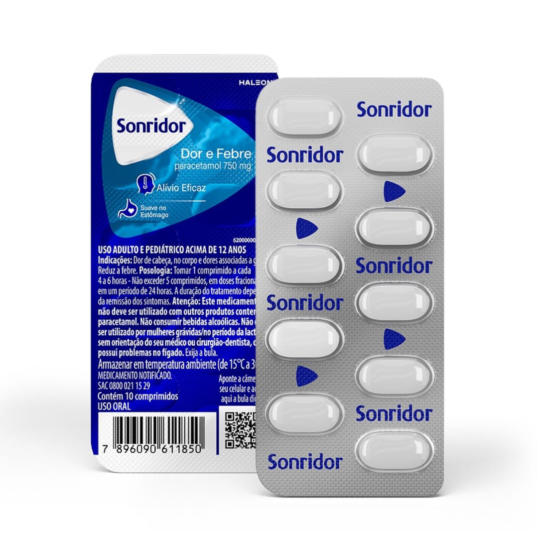 Sonridor Haleon Dor e Febre 10 Comprimidos