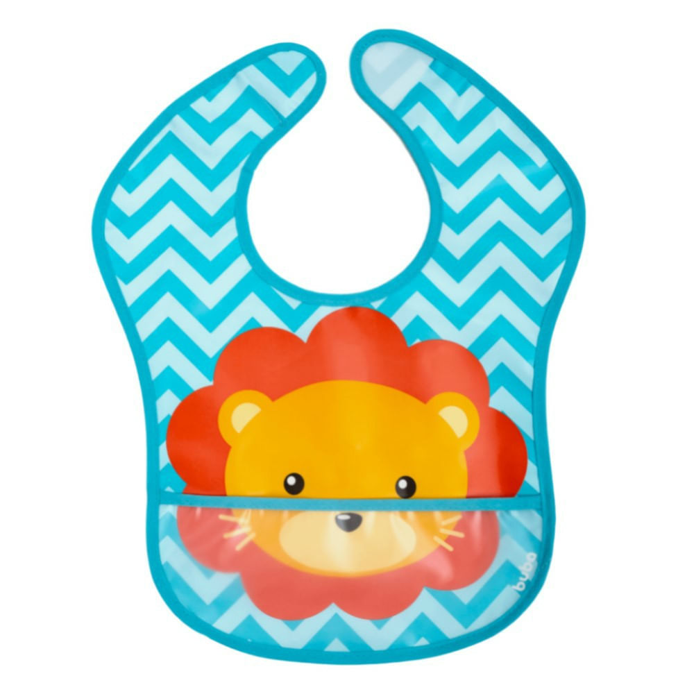 Babador Com Bolso Buba Baby Leão 1 Unidade