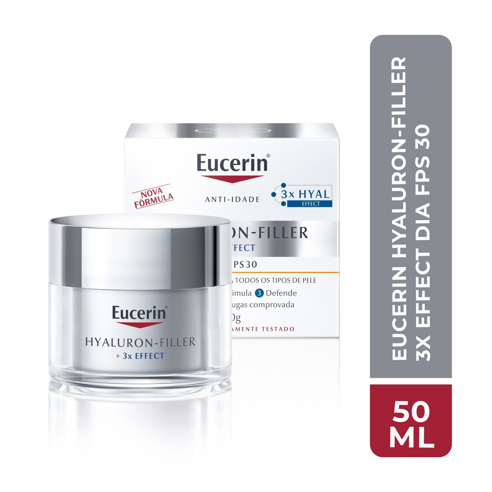 Eucerin Creme Hidratante Facial Anti-idade Diurno 50ml FPS 30