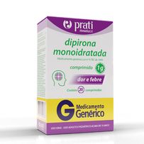 Dipirona 1g Prati Donaduzzi 20 Comprimidos