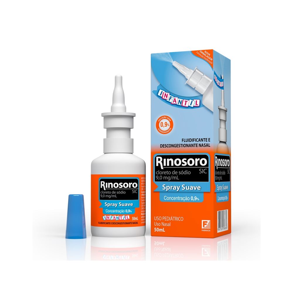 Rinosoro Infantil Solução Nasal 0,9% 50ml