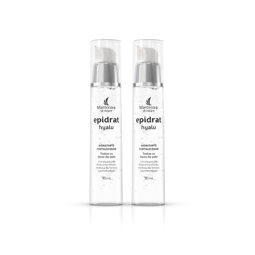 Kit Hidratante Facial Epidrat Hyalu Fortalecedor 50ml C/2 Mantecorp
