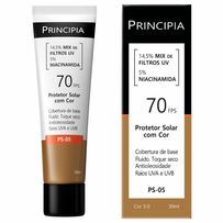 Protetor Solar Principia Skincare 14,5% Mix de Filtros UV + 5% Niacinamida FPS70 PS-05 Cor 5.0 30ml