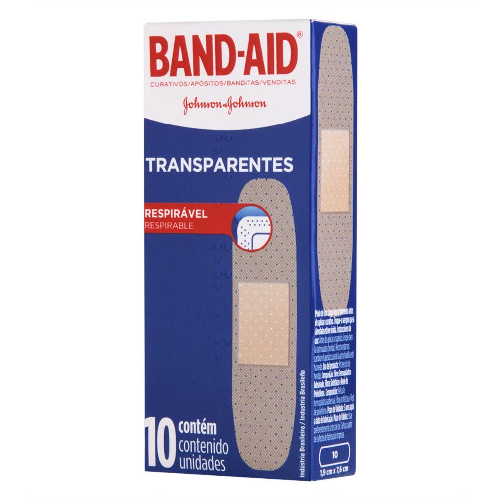 Curativos Transparentes Band-aid 10 Unidades
