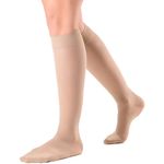 Meia 3/4 Ever Sheer Sigvaris - 20-30 mmHg - Fechada - Natural - G3