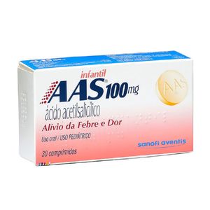 Aas 100mg Infantil 30 Comprimidos