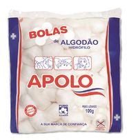 Algodão Bola Hidrófilo Apolo Multiuso 100g