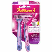 Aparelho De Depilar Descartável Feminino Gillette Prestobarba 3 2 Unidades