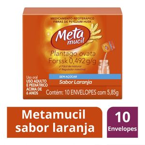 Metamucil laranja 5,85g 10 saches