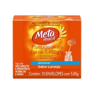 Metamucil laranja 5,85g 10 saches