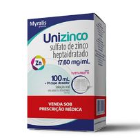 Unizinco 17,60mg Solução 100ml