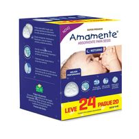 Absorvente Para Seios Amamente Noturno 24 Unidades