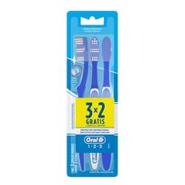 Escova Dental Oral-b 1.2.3 Antibacteriano 3 unidades