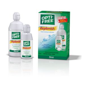 Opti Free Alcon Replenish 300ml grátis 120ml E Estojo