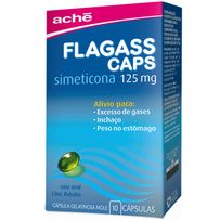 Flagass 125mg Aché 10 Cápsulas Gelatinosas