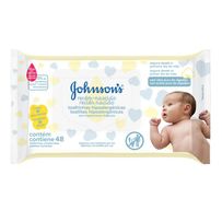 Lenços Umedecidos Johnsons Baby Recém-Nascido Sem Fragrância 48 Unidades