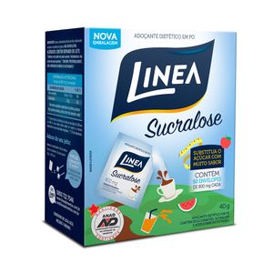 Adoçante Em Pó Linea Sucralose 50 Envelopes De 800mg Cada