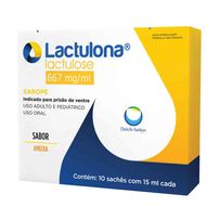 Lactulona Xarope Ameixa 10 Sachês 15ml