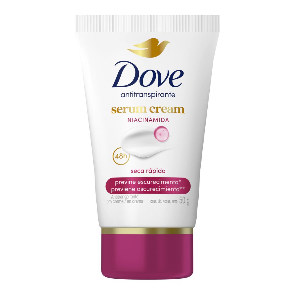 Desodorante Antitranspirante Dove Creme Sérum Previne Escurecimento Niacinamida 50g