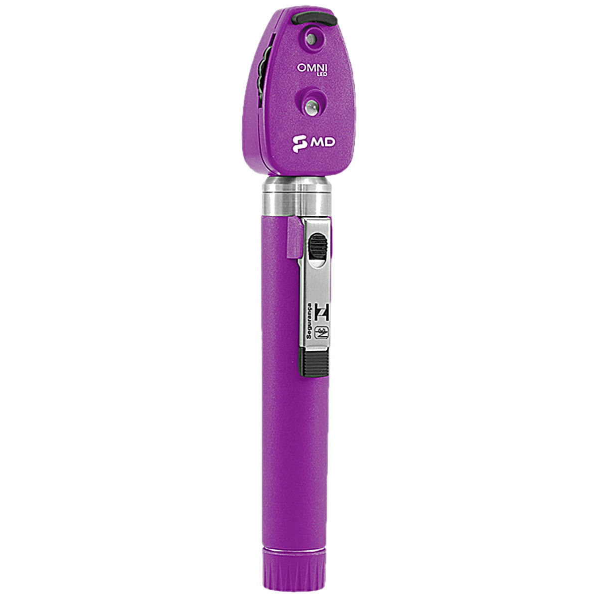 Oftalmoscópio OMNI LED MD Roxo com Estojo Macio