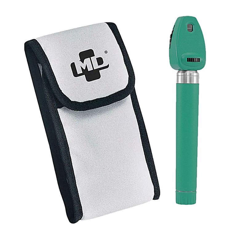 Oftalmoscópio OMNI LED MD - Verde com Estojo Macio