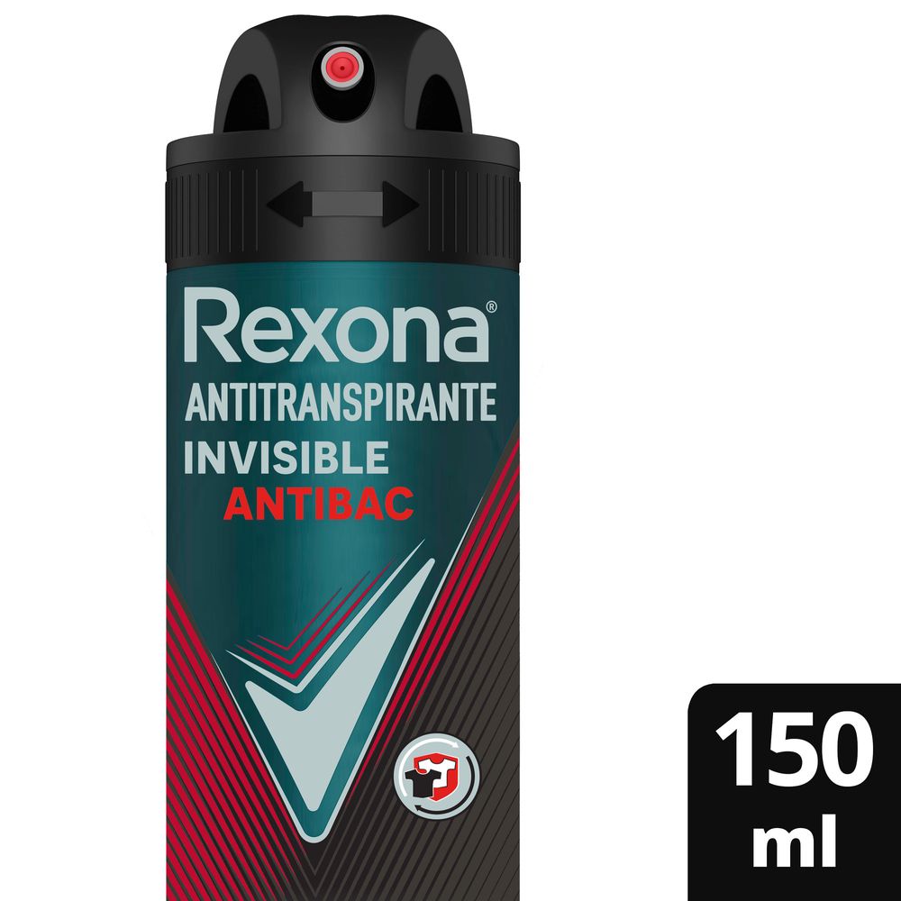 Desodorante Antitranspirante Rexona Men Antibacterial + Invisible 150ml