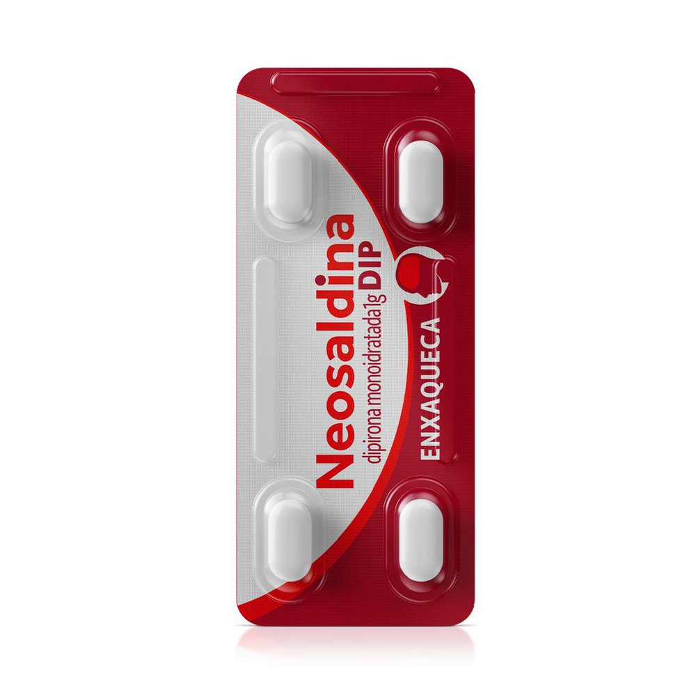 Analgésico Neosaldina Dip 1g Dipirona 4 Comprimidos