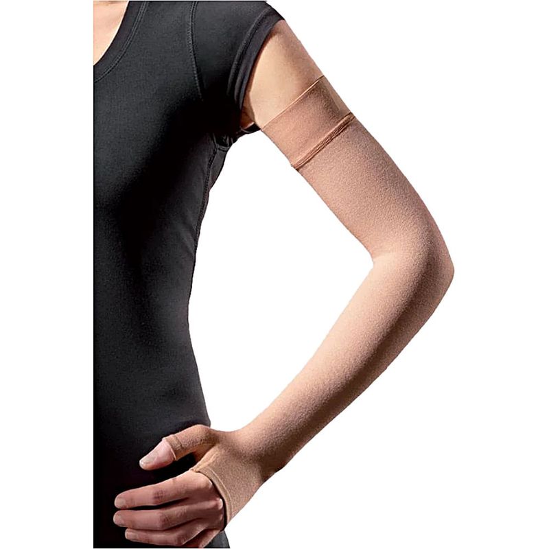 Braçadeira Sigvaris 412 20-30mmHg até o Punho com Polegar Natural Clara M2 - unidade
