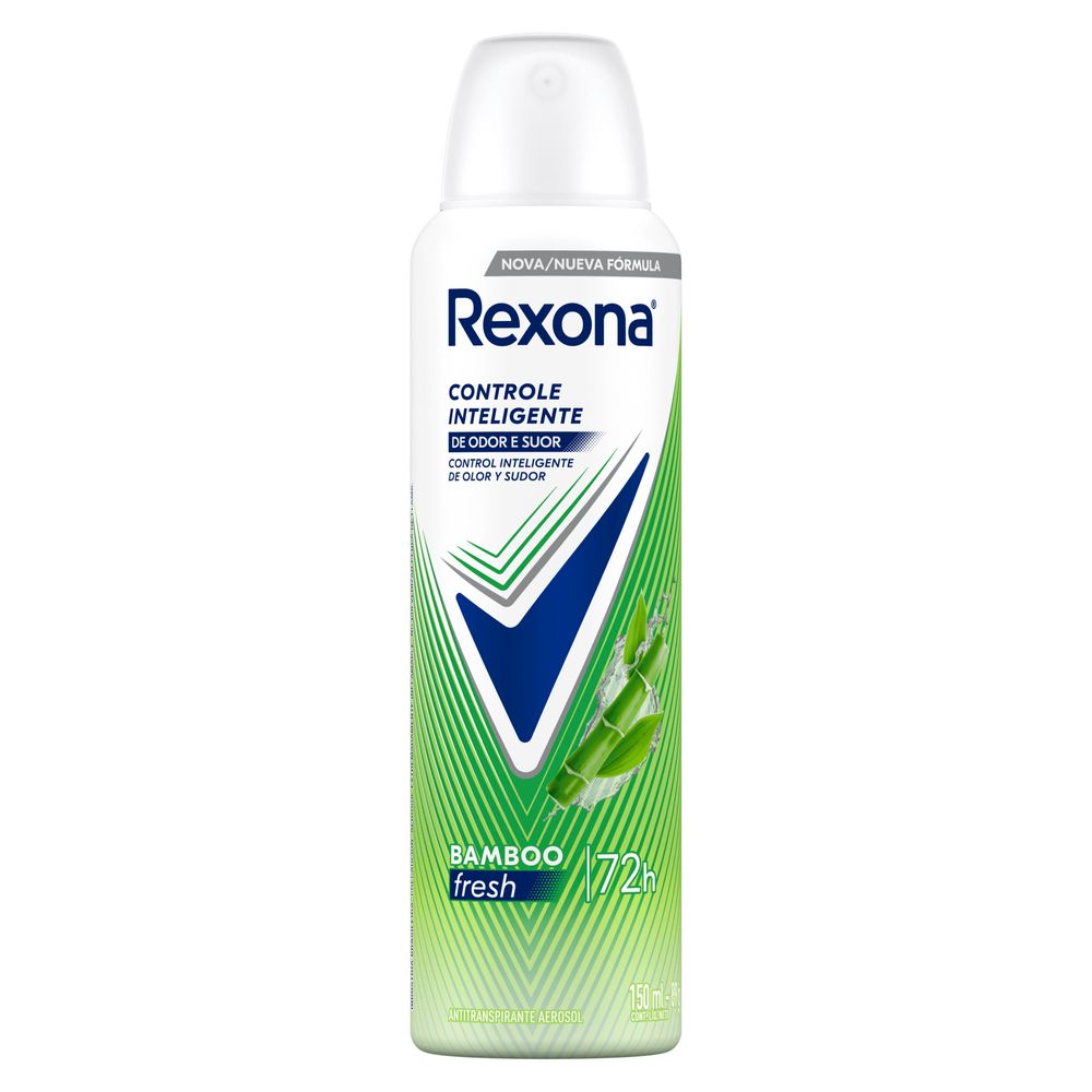 Desodorante Antitranspirante Aerosol Rexona Feminino Bamboo 150ml