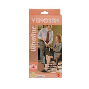 Meia Elástica Venosan Ultraline 30-40 Panturrilha Ad 3/4 Bege Médio/medium 42002