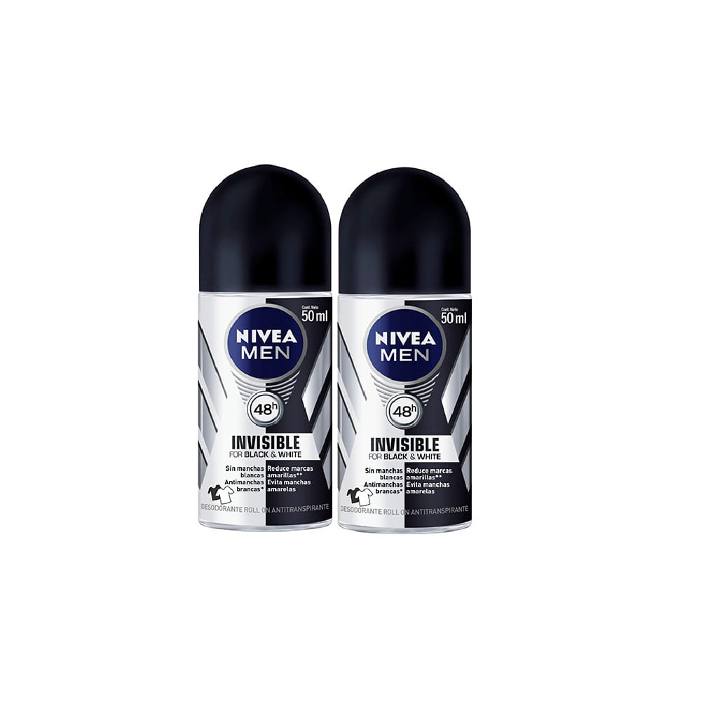 Desodorante Nivea Roll On Dry Confort 50ml 2 unidades - Drogarias