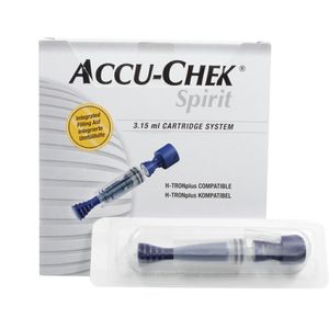 Accu-chek Spirit Cartridge System 3.15ml 25 Peças