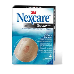 Curativos Transparentes à Prova D'água Nexcare Tegaderm 4 Unidades