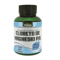 Cloreto De Magnésio 500mg Vitalab 60 Cápsulas