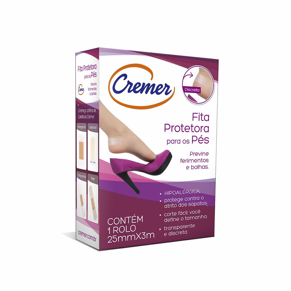 Fita Protetora Para Os Pés Cremer 25mm X 3m