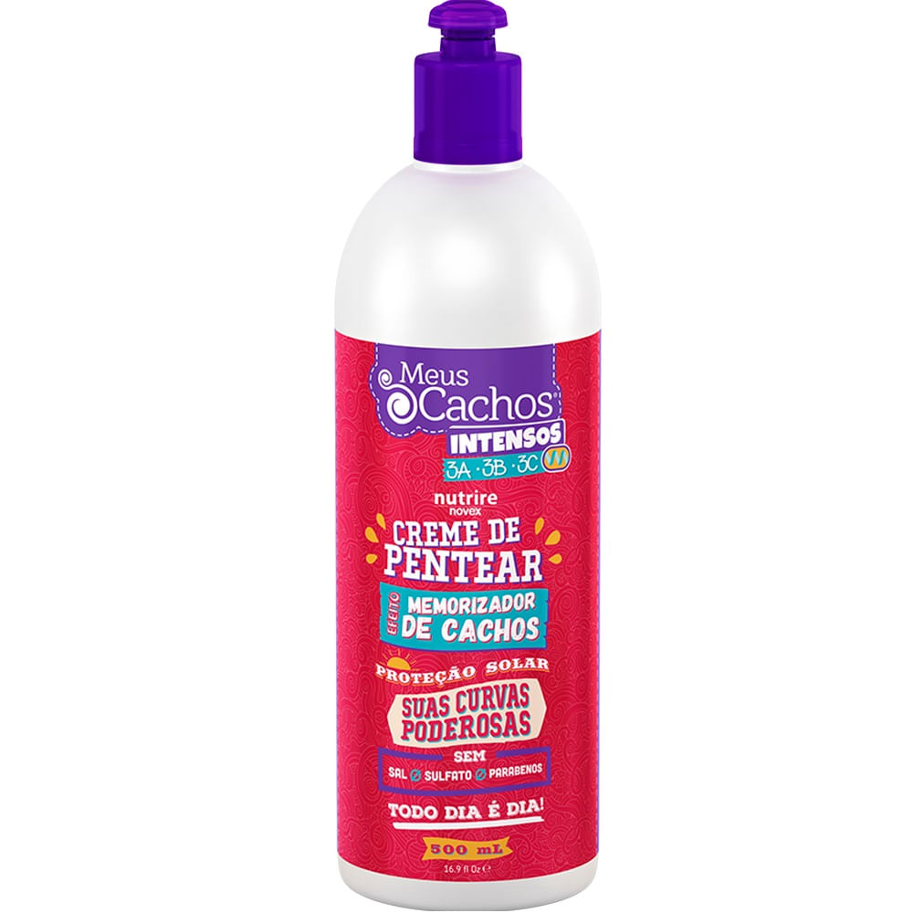 Creme De Pentear Novex Nutrire Meus Cachos Intensos Com Cranberry Com 500 G
