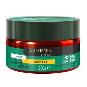 Máscara Capilar Bio Extratus Botica No Poo Low Poo Cachos Perfeitos 250g