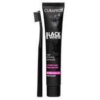 Creme Dental Curaprox Black Is White C/ 1 Escova Dental 1 Unidade