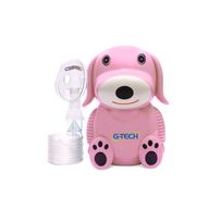 Inalador nebulizador G-Tech Dog bivolt Rosa