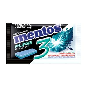 Goma De Mascar Mentos Strong Mint 3 8,5g