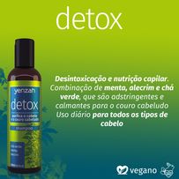 Shampoo Yenzah Detox Purifica O Cabelo E O Couro Cabeludo 240ml