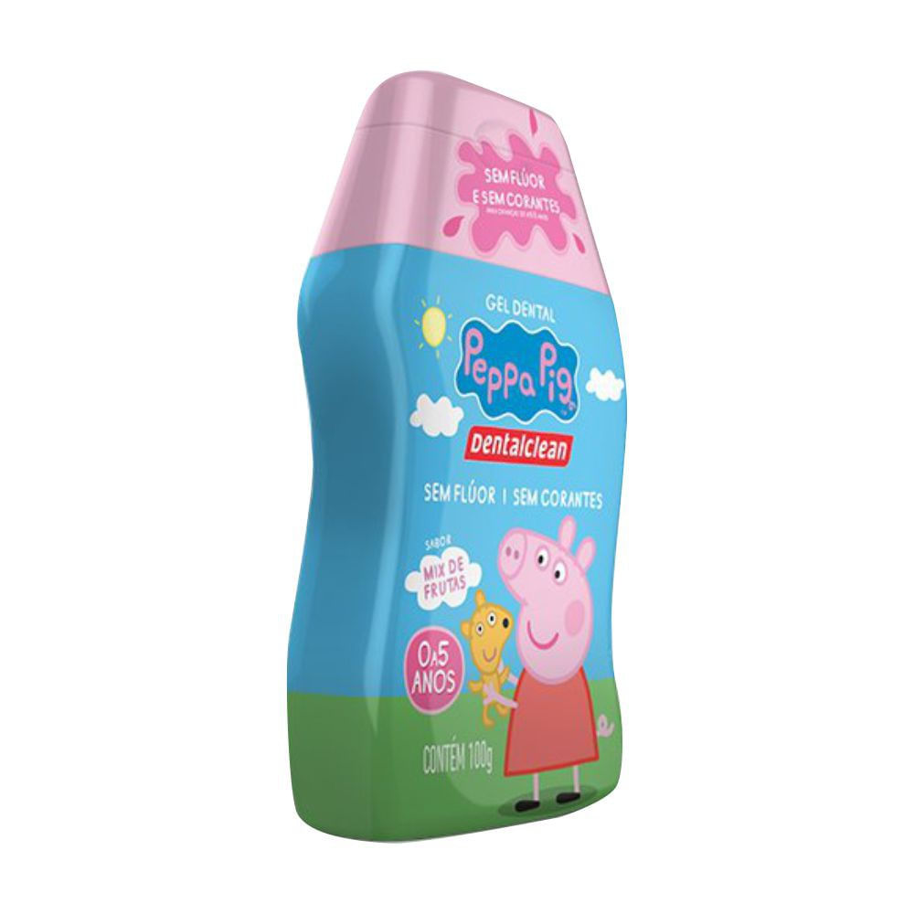Gel Dental DentalClean Peppa Pig Infantil Sem Flúor 100g