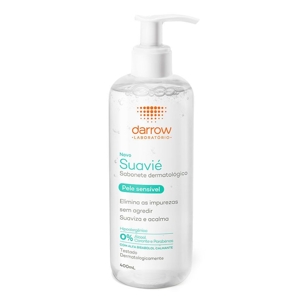Sabonete Facial Líquido Dermatológico Darrow Suavié Pele Sensível 400ml
