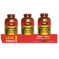 Omega-3 Epa 1000mg Leve 3 Pague 2 Com 360 Cápsulas Cada Fdc