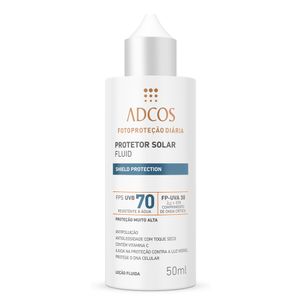 Protetor Solar Facial Adcos Fotoproteção Diária Shield Protection Fps70 50ml