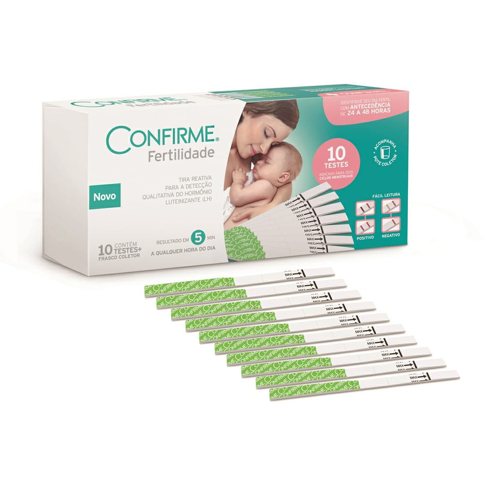 Teste Confirme Fertilidade 10 Tiras