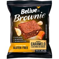 Brownie Belive Be Free Caramelo E Castanha Do Brasil Sem Lactose E Sem Glúten Com 40g