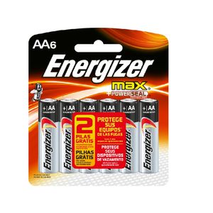 Pilha Energizer Max Pequena AA4 6 unidades