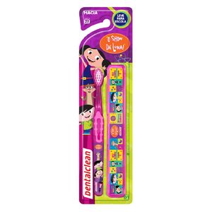 Kit DentalClean Show Da Luna Infantil 1 Escova Dental + 1 Estojo Dental