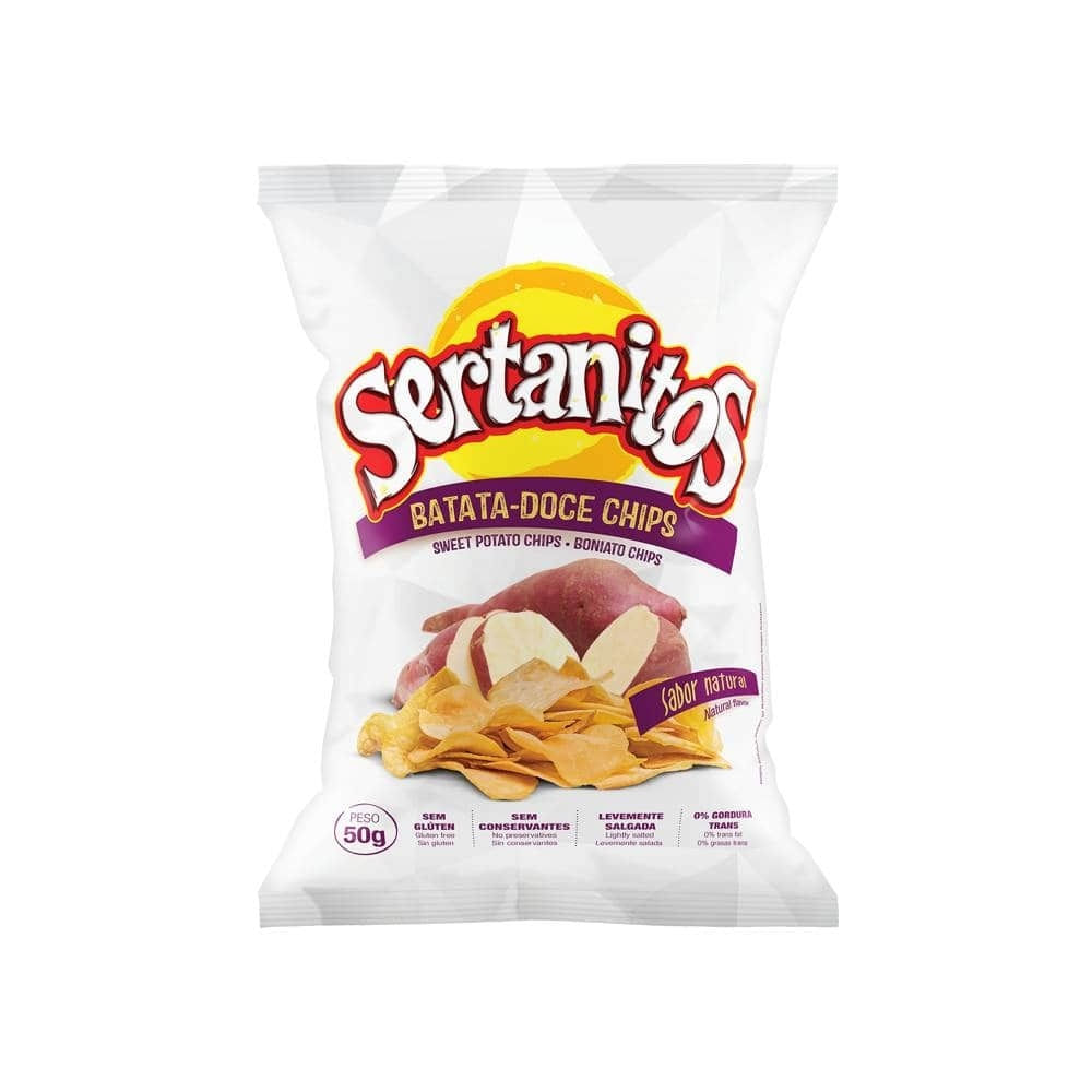 Batata-doce Chips Sertanitos Sabor natural 50g